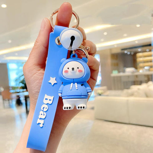 Doll Key Chain Pendant Cute Cartoon Little Yellow Duck Pendant Creative Backpack Pendant Couple Pendant