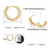 Ring earrings full of zircon hip-hop earrings for men and women
