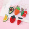 Cute Baby Hair Accessories Hand Woven Small Hairpin Fruit Word Clip