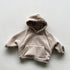 Children's one-piece velvet sweater hooded and velvet pullover sweater
