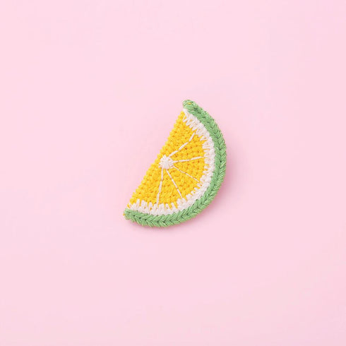 Cute Baby Hair Accessories Hand Woven Small Hairpin Fruit Word Clip