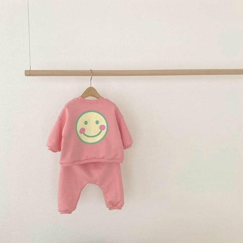 Children's Suit Smiley Print Suit