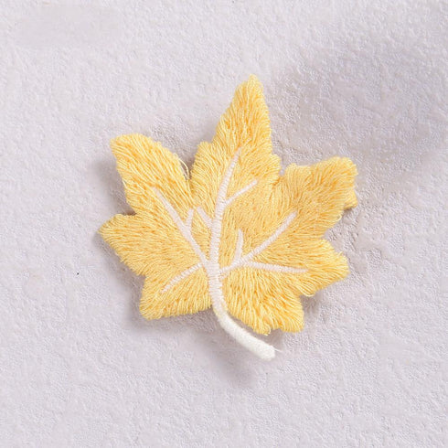 6-color Cloth Maple Leaf Hairpin Simple Girl Side Clip Back Of Head Clip