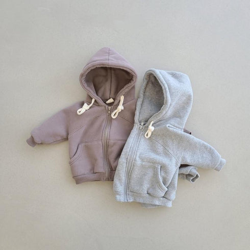 Fall/winter baby hooded sweater casual cardigan jacket zipper shirt