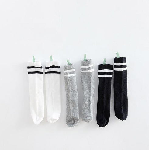 Children's Stockings Fall/Winter Striped Straight Stockings
