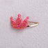 Children's Cartoon Hairpin Cloth Sequin Small Crown 4-color Lovely Princess Side Clip Banger