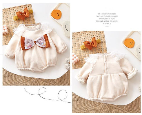 Baby Triangle Fart Clothes Female Bao Plus Velvet Double-Layer Pussyole Climbing Clothing