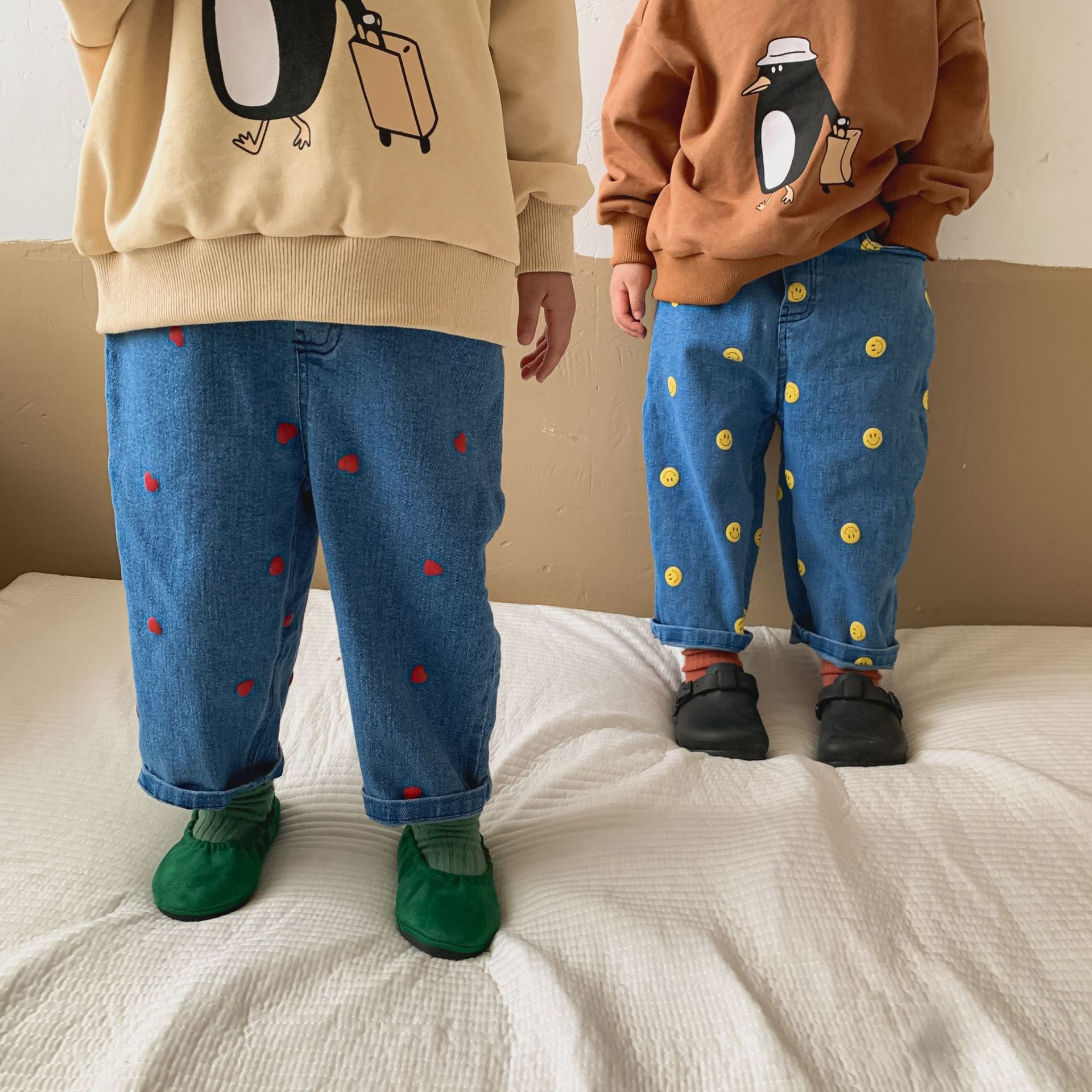 Cartoon Printed Cotton Jean Kids Jackets For Kids Perfect For Spring And  Autumn White And Blue From Superhero2, $12.88